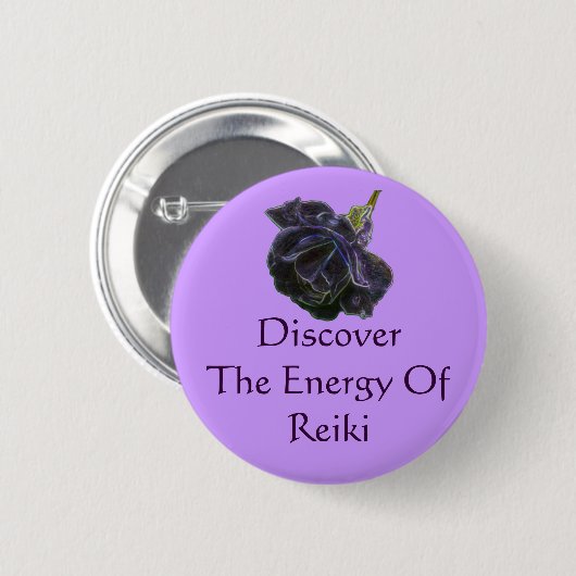 Entdecken Sie die Energie der Rose Reiki Button (Vorne & Hinten)