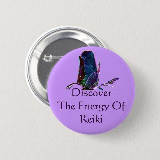 Entdecken Sie die Energie von Reiki Button (Vorne & Hinten)