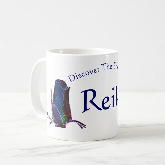 Entdecken Sie die Energie von Reiki Kaffeetasse (Vorderseite Links)
