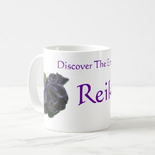Entdecken Sie die Energie von Reiki Purple Rose Kaffeetasse