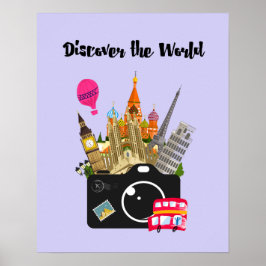 Entdecken Sie die europäischen Sehenswürdigkeiten Poster