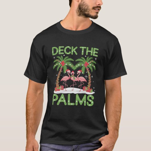 Entdecken Sie die Flamingo Tropical Glühbirnen von T-Shirt (Vorderseite)