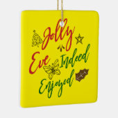 🎄 Entdecken Sie die Freude mit unserem "Jolly Eve Keramikornament (Rechts)