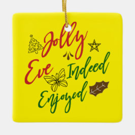 🎄 Entdecken Sie die Freude mit unserem "Jolly Eve Keramikornament
