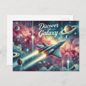 "Entdecken Sie die Galaxie" Postkarte (Vorne/Hinten)