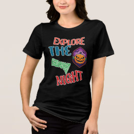 Entdecken Sie die Halloween-Nacht Tri-Blend Shirt