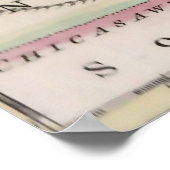 Entdecken Sie die Karte "The Eastern United Staate Poster (Ecke)