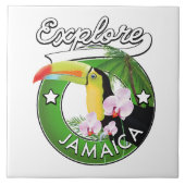 Entdecken Sie die Keramik des Bahamas-Logos Fliese (Vorderseite)