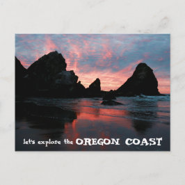 Entdecken Sie die Küste von Oregon Sunrise Harris  Postkarte
