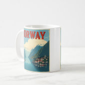 Entdecken Sie die Landschaftliche Schönheit Norweg Kaffeetasse (Vorderseite Links)
