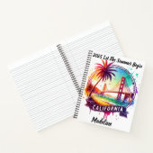 Entdecken Sie die lebhafte Küste Kaliforniens bei Notizblock (Innenseite)