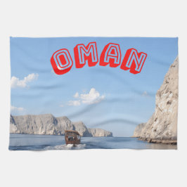 Entdecken Sie die majestätische Schönheit der Oman Geschirrtuch