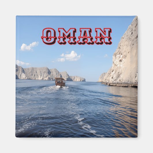 Entdecken Sie die majestätische Schönheit der Oman Magnet (Vorne)