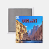 Entdecken Sie die majestätische Schönheit Omans Magnet (Vorderseite/Rückseite)
