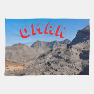 Entdecken Sie die majestätischen Landschaften Oman Geschirrtuch