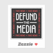 Entdecken Sie die Nachrichten des Fakes Aufkleber (Blatt)