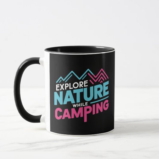 Entdecken Sie die Natur während des Campings Tasse (Links)
