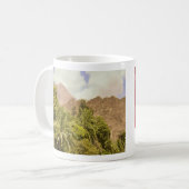 Entdecken Sie die Oase Kaffeetasse (Vorderseite Links)