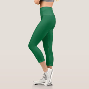 Entdecken Sie die perfekte Mischung aus Grün, Azur Capri Leggings