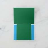 Entdecken Sie die perfekte Mischung aus Grün, Azur Dankeskarte (Innenseite)