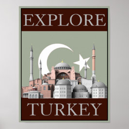Entdecken Sie die Reisedekoration der Türkei (12.5 Poster