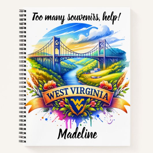 Entdecken Sie die Schönheit der Landschaft von Wes Notizblock (Vorderseite)