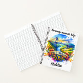 Entdecken Sie die Schönheit der Landschaft von Wes Notizblock (Innenseite)