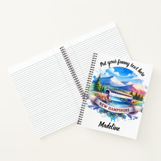 Entdecken Sie die Schönheit des neuen Hampshire in Notizblock (Innenseite)