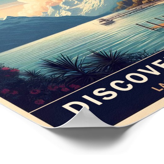 Entdecken Sie die Schweizer Riviera Poster (Ecke)