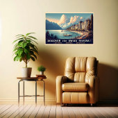 Entdecken Sie die Schweizer Riviera Poster