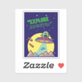 Entdecken Sie die Unendlichkeit Aufkleber (Blatt)