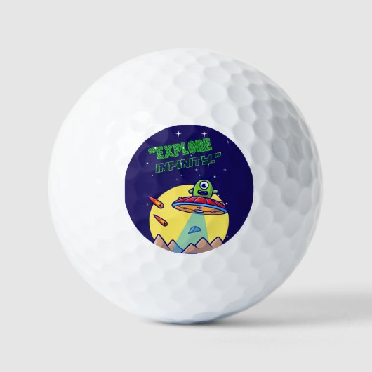 Entdecken Sie die Unendlichkeit Golfball (Vorderseite)