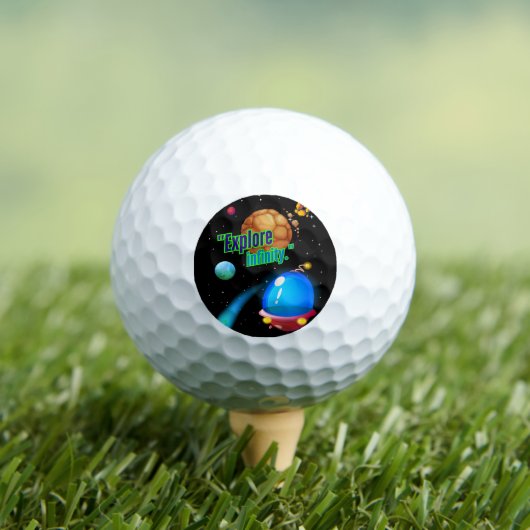 Entdecken Sie die Unendlichkeit Golfball (Insitu T-Shirt)