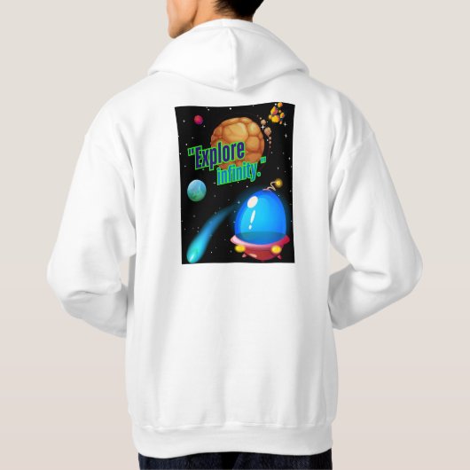 Entdecken Sie die Unendlichkeit Hoodie (Rückseite)