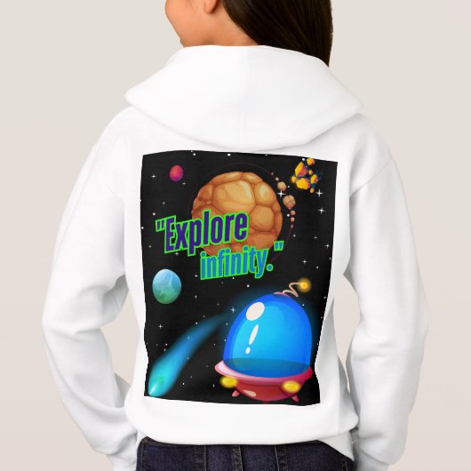 Entdecken Sie die Unendlichkeit Hoodie (Rückseite)