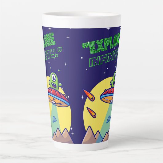 Entdecken Sie die Unendlichkeit Milchtasse (Vorderseite)