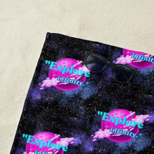 Entdecken Sie die Unendlichkeit Strandtuch (Beispiel)