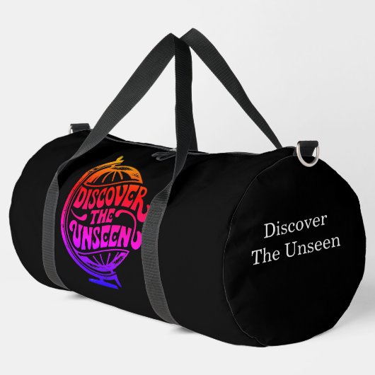 Entdecken Sie die unsichtbare Welt Duffle Bag (Linke Ecke)