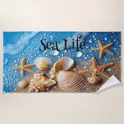 Entdecken Sie die Unterwasserwelt Strandtuch (Vorderseite)