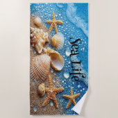 Entdecken Sie die Unterwasserwelt Strandtuch (Vorderseite)