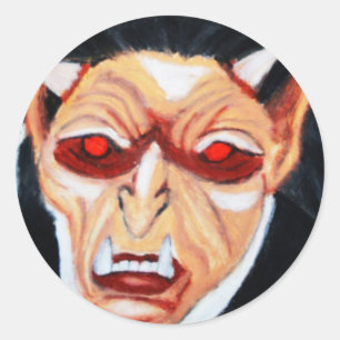 ENTDECKEN SIE DIE VAMPIRE-Aufkleber Runder Aufkleber