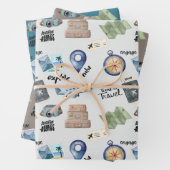 Entdecken Sie die Welt als Geschenkwrap Geschenkpapier Set (Beispiel)