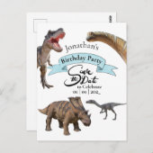 Entdecken Sie die Welt des Jurassic Dinosauriers Postkarte (Vorne/Hinten)