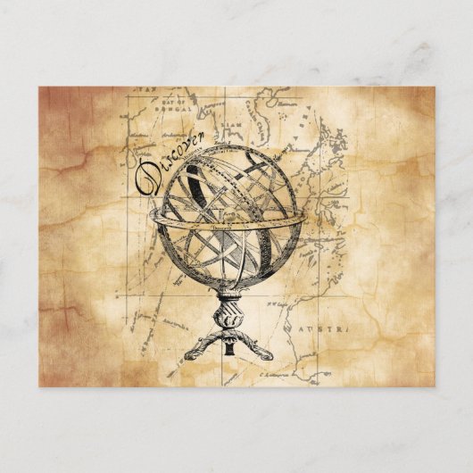 Entdecken Sie die Welt Postkarte (Vorderseite)