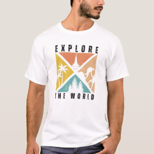 Entdecken Sie die Welt T-Shirt – Reise-Abenteuer-T