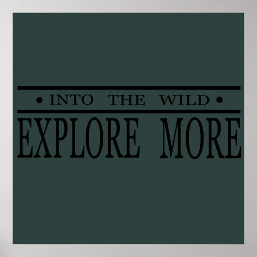 Entdecken Sie die wilde Wanderung Poster (Vorne)