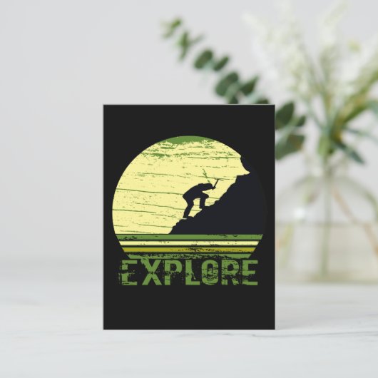 Entdecken Sie die wilde Wanderung Postkarte (Stehend Vorderseite)