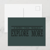 Entdecken Sie die wilde Wanderung Postkarte (Vorne/Hinten)