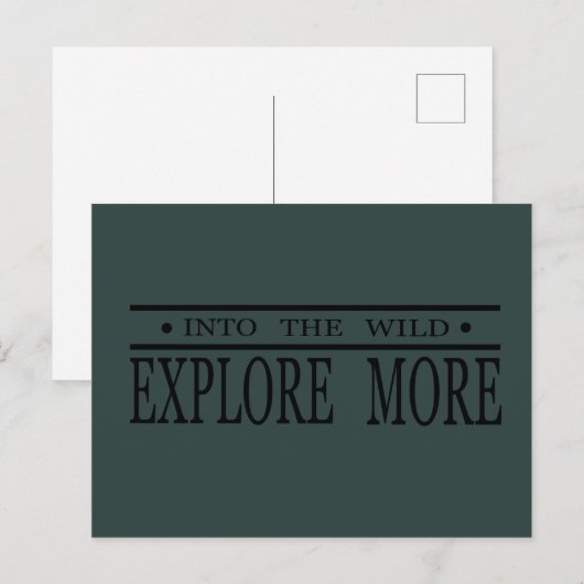 Entdecken Sie die wilde Wanderung Postkarte (Vorne/Hinten)
