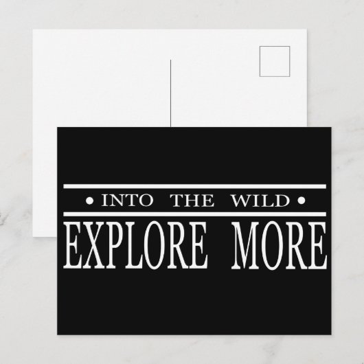 Entdecken Sie die wilde Wanderung Postkarte (Vorne/Hinten)